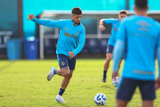 Cristian Olivera é uma das esperanças do Grêmio para avançar na Copa do Brasil. (Foto: Lucas Uebel / Grêmio FBPA) Cristian Olivera é uma das esperanças do Grêmio para avançar na Copa do Brasil. (Foto: Lucas Uebel / Grêmio FBPA)