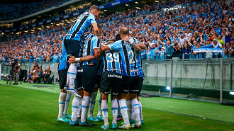 Grêmio entra em semana decisiva com clássico e disputa na Copa do Brasil. (Foto: Lucas Uebel / Grêmio FBPA)