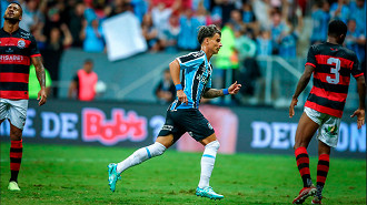 Ferreira marcou o 2º gol da vitória sobre o Campinense, pela Copa do Brasil. (Foto: Lucas Uebel / Grêmio FBPA)