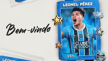 Grêmio anuncia a contratação do volante Leonel Pérez