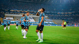 Luis Suárez pretende deixar o Grêmio para atuar pelo Inter Miami, dos Estados Unidos. (Foto: Lucas Uebel / Grêmio FBPA)